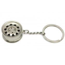 Stahlfelge Schlüsselanhänger silber matt – Tuning Accessoire JDM