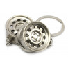 Stahlfelge Schlüsselanhänger silber matt – Tuning Accessoire JDM