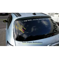 Tuner gegen Markenhass Aufkleber groß – Handschlag – JDM Tuning Sticker wetterfest